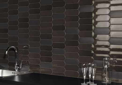 Κουτί πλακιδίων Fan Dark Matt 7,2x19,5 cm Natucer 34 τεμάχια - 0,48 m2