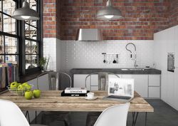 Scatola piastrella Manhattan bianco bisello lucido 7,5x30 0,5m2 / scatola 22 pezzi / scatola