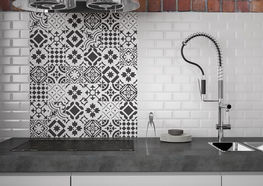 Scatola piastrella Manhattan bianco bisello lucido 7,5x30 0,5m2 / scatola 22 pezzi / scatola