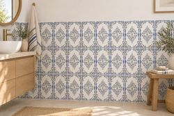 Blauwe Toledo tegeldoos 20x30cm 1,50m2 25 stuks Ribesalbes Keramiek