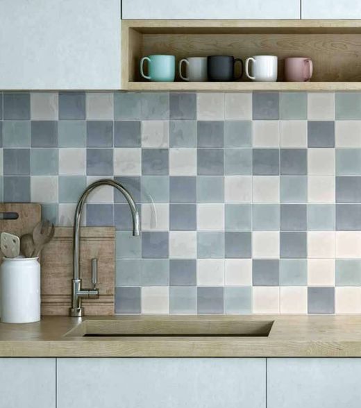 Scatola per piastrelle Victoria Moss 10x10 cm 0,50 m2 / 50 pezzi Cerámica l´antiga