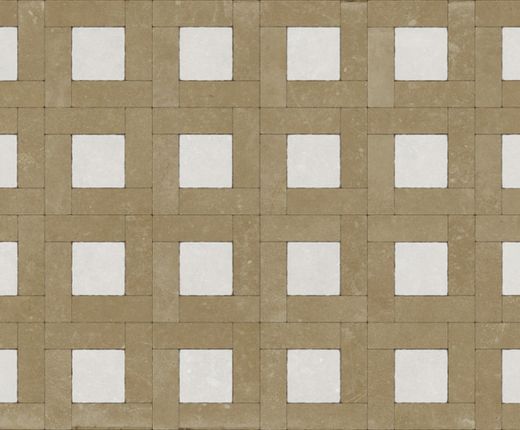 Caja Porcelánico Zest White Stamp Natural 50x100cm 1,50m2 Aparici