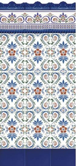 Granada Border Box 15x20 0,90m2 30 peças Cerâmica Ribesalbes