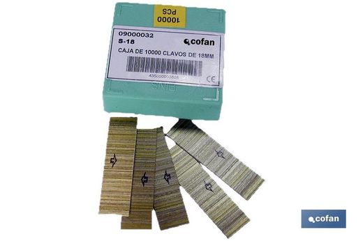 Caixa de 10.000 pregos de 15 mm