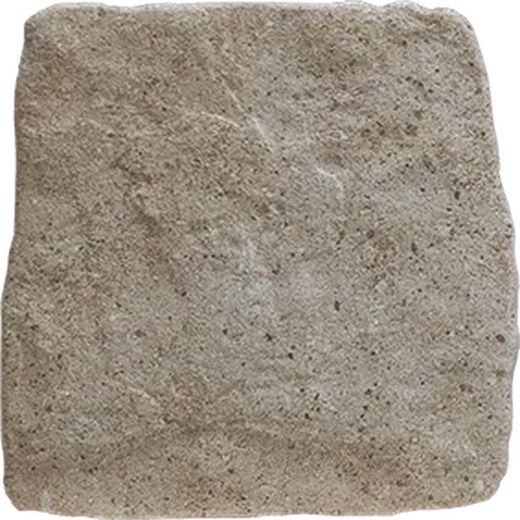 Landelijke beige porseleinen steengoeddoos 15 x 15 cm - Cerlat