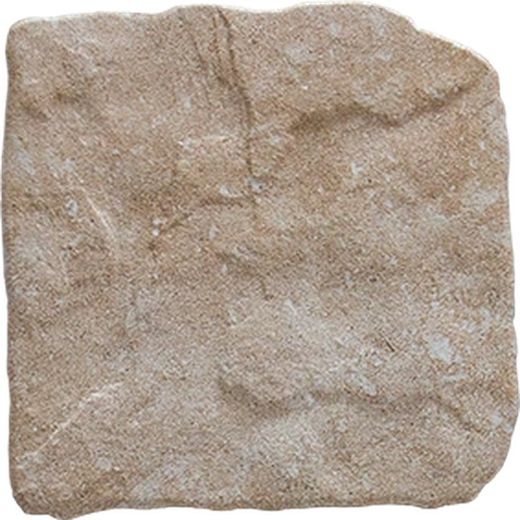 Landelijke beige porseleinen steengoeddoos 15 x 15 cm - Cerlat