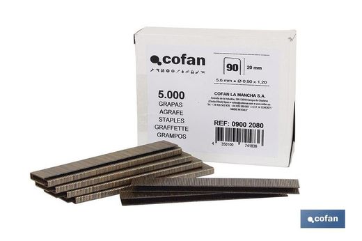 Caja De Grapas 90/25Mm (4.000 Pcs)