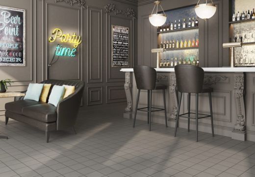 Box aus extrudiertem Steinzeug Quarry Grey 20x20 0,80 m2/Box Gres Aragón