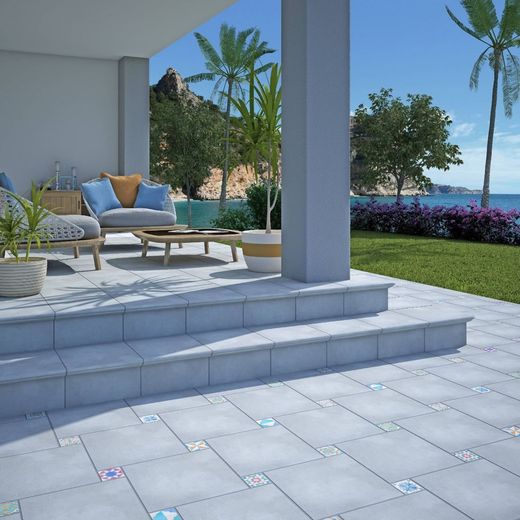 Porslin 33x33cm Cazorla Gris 9 st / låda 1,00 m2 Azuliber