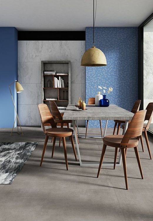 Själblå matt mosaiknätlåda