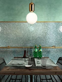 Själgrön glitter mosaiknätlåda