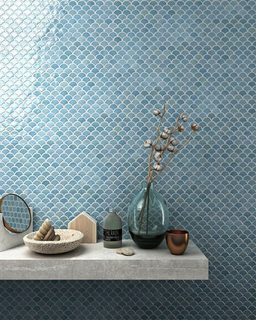 Själ turkos glitter mosaik nätask