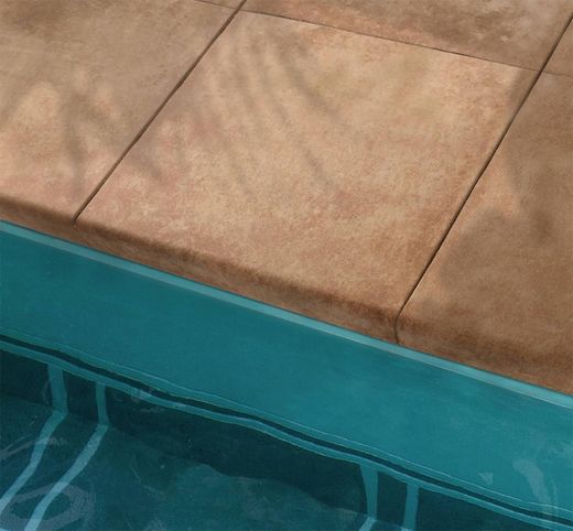 Caixa de Degrau de Porcelana Antiderrapante Bege Ares 33x33 cm 4 peças Keros