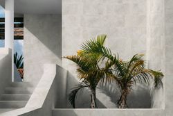 Caixa de degraus de porcelana antiderrapante cinza Redstone 33x33 cm 4 peças Keros