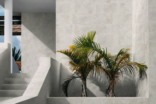 Caixa de degraus de porcelana antiderrapante cinza Redstone 33x33 cm 4 peças Keros