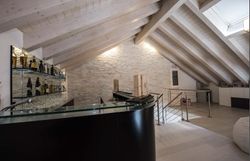 Vormontierte Natursteinbox Polar White Linear 0,48 m2 Piedras de Galicia