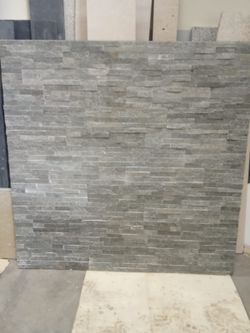 Caixa Pedra natural premuntada Lineal Gris 0,48m2 Pedres de Galícia