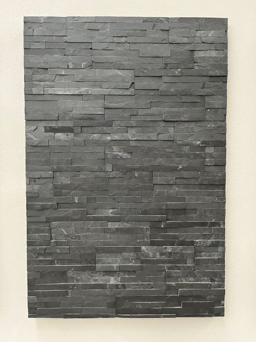 Vormontierte Box aus Naturstein Linear Schwarz 0,48 m2 Piedras de Galicia