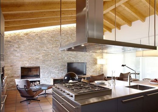 Vormontierte Steinbox Wandbild Eco Yellow Nordik 0,44m2 Piedras de Galicia