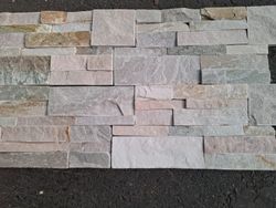 Vormontierte Steinbox Wandbild Eco Yellow Nordik 0,44m2 Piedras de Galicia