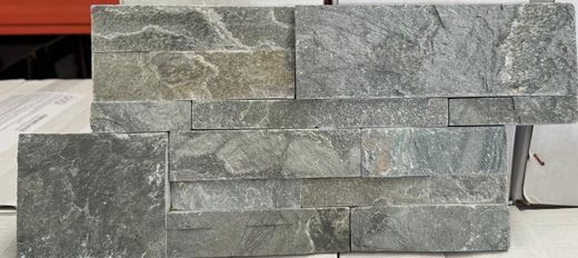 Vormontierte Steinwandbox Eco Grey 0,44 m2 Piedras de Galicia