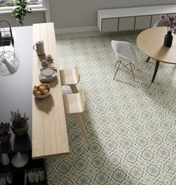 Boîte en Porcelaine 25x25 Riviera Montecarlo Vert 1,00m2 16pcs Codicer