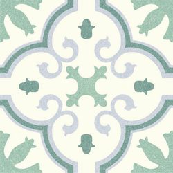 Boîte en Porcelaine 25x25 Riviera Montecarlo Vert 1,00m2 16pcs Codicer