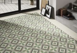 Pudełko porcelanowe 25x25 Riviera Saint Tropez Zielone 1,00m2 16szt Koder