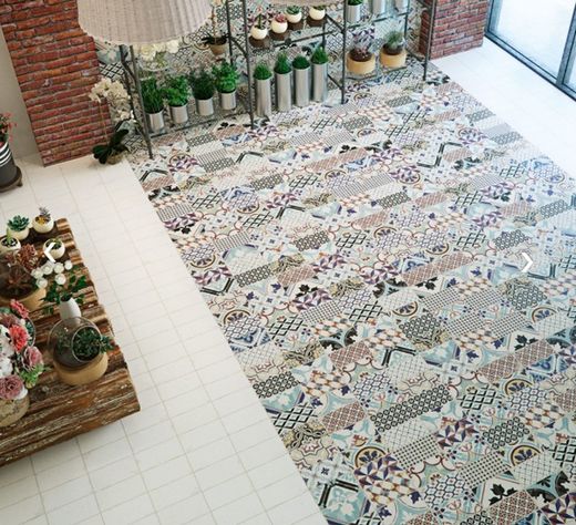 Porseleinen Doos 59,2x59,2 Sao Luis wit Naturel 1,40 M2 / Doos 4 Stuks / Doos APARICI