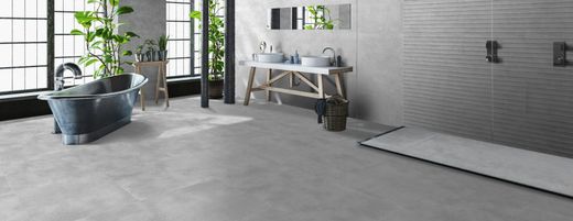 Rektifierad porslinslåda Bonn Steel 80x80 cm 1,28m2 keramik