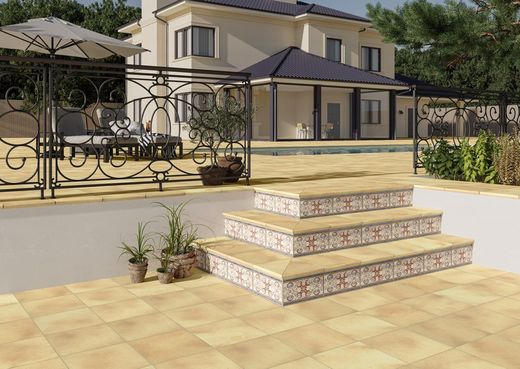 Bulnes Arena Halkfri porslinslåda 33,3X33,3 9 st Azuliber