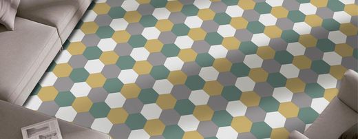 Scatola esagonale in porcellana 22x25 Basic Black matt 1,04m2 / Scatola codicer