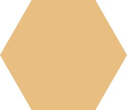 Caja Porcelánico Hexagonal 25x25 Basic Mango 1,00m2 16 piezas Codicer