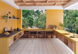 Εξάγωνο Κουτί Πορσελάνης 25x25 Basic Mango 1.00m2 16 τεμάχια Codicer