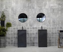 Porslinslåda Milano Grå Ram Naturfärgad 49,75x99,55cm 1,49m2 Aparici