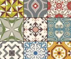 Porzellandose Nord Patchwork 60x60 1,4m2 4 Stück Apavisa