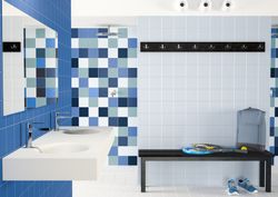 Rainbow μπλε πορσελάνη κουτί 15x15 0,5m2 / κουτί 22 κομμάτια / κιβώτιο