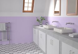 Caja Porcelánico Rainbow lila 15x15  0,5m2/caja 22 piezas/caja Pissano