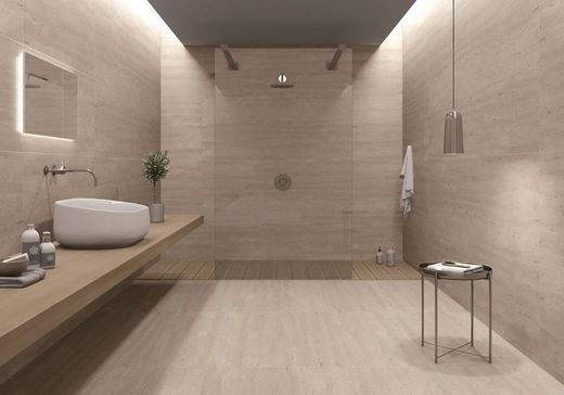 Rectified Porcelain Box 60x120 Beige Travertine 1,44m2 Magnificent