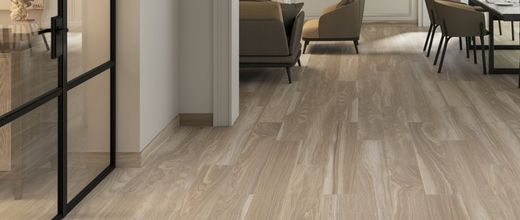 Rektifizierte Porzellanbox 6602 Esche 20,5x147,5 3 Stück / Box 0,91 m2 Porzellanit