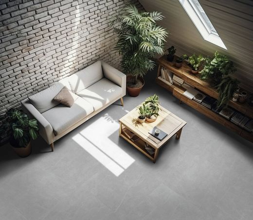 Κουτί από πορσελάνη με ραφές Ferrara Γκρι 80x80 εκ. 1,28μ2 keros