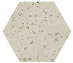 Rektifizierte Porzellandose Hexagonal 25x29 Grün Süd 17 Stück 0,93m2 Apavisa Apavisa