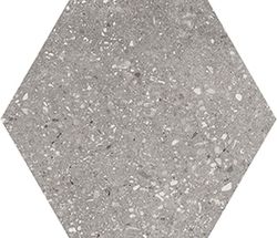 Caja Porcelanico Rectificado Hexagonal 25x29 Grey Wind 17 Piezas 0,93m2 Apavisa