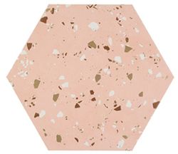 Caja Porcelanico Rectificado Hexagonal 25x29 Pink South 17 Piezas 0,93m2 Apavisa