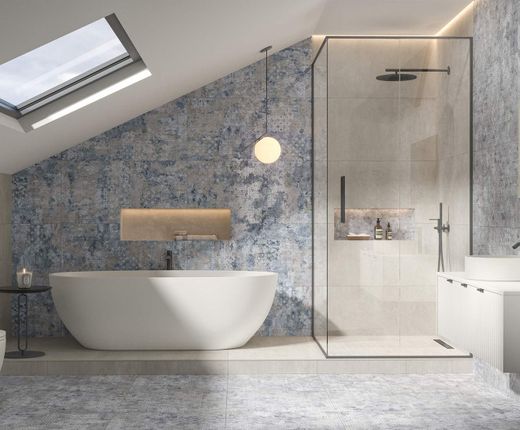 Matta Blå Naturlig Porslinslåda 99,55x99,55cm 0,99m2 Aparici