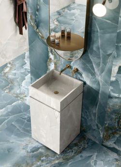 Porslinslåda Tele Di Marmo Onyx Grön Emil