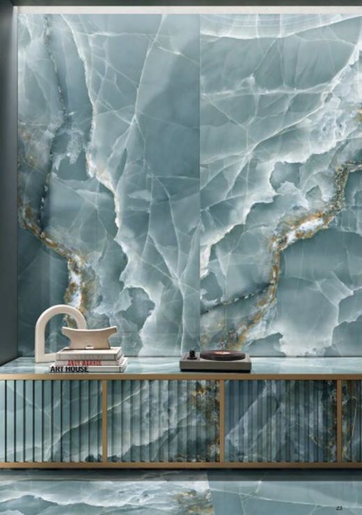 Porslinslåda Tele Di Marmo Onyx Grön Emil