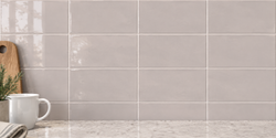 Tile box Alboran gray gloss 7.5x15 0.5m2 / box 44 pieces / box