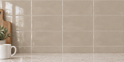 Tile box Alboran mocca gloss 7.5x15 0.5m2 / box 44 pieces / box