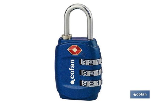Verrou à combinaison de bagages Tsa 3 chiffres 30 mm
